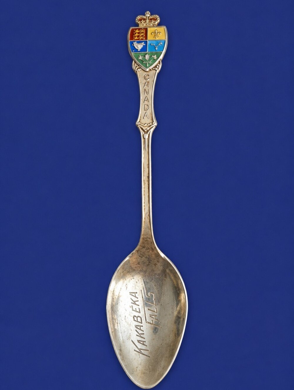 VTG BMCO Kakabeka Falls Canada Crest Sterling Silver Collector's Spoon